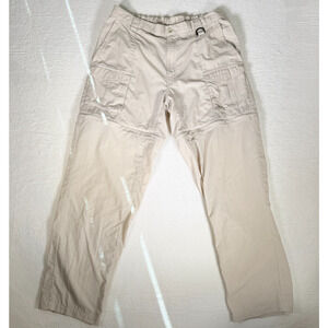 Columbia PFG Pants Mens‎ L 34 Biege Hiking Nylon Convertible Zip Off Gorpcore
